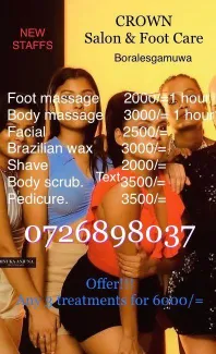 SL Ads FOOT CARE# BORALESGAMUWA #NEW STAFFS# 0726898037 Sri Lanka
